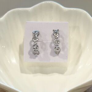 Gold Plated Silver Earrings with Zircons